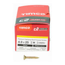 TIMCO Screws TIMCO C2 Clamp-Fix Multi-Purpose Premium Countersunk Gold Woodscrews