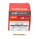 TIMCO Screws TIMCO C2 Clamp-Fix Multi-Purpose Premium Countersunk Gold Woodscrews