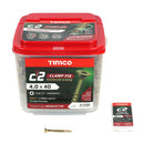 TIMCO Screws TIMCO C2 Clamp-Fix Multi-Purpose Premium Countersunk Gold Woodscrews