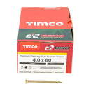 TIMCO Screws TIMCO C2 Clamp-Fix Multi-Purpose Premium Countersunk Gold Woodscrews
