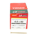 TIMCO Screws TIMCO C2 Clamp-Fix Multi-Purpose Premium Countersunk Gold Woodscrews