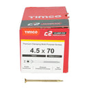 TIMCO Screws TIMCO C2 Clamp-Fix Multi-Purpose Premium Countersunk Gold Woodscrews