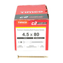 TIMCO Screws TIMCO C2 Clamp-Fix Multi-Purpose Premium Countersunk Gold Woodscrews