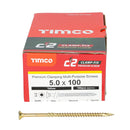 TIMCO Screws TIMCO C2 Clamp-Fix Multi-Purpose Premium Countersunk Gold Woodscrews
