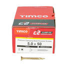 TIMCO Screws TIMCO C2 Clamp-Fix Multi-Purpose Premium Countersunk Gold Woodscrews