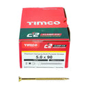 TIMCO Screws TIMCO C2 Clamp-Fix Multi-Purpose Premium Countersunk Gold Woodscrews