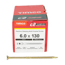 TIMCO Screws TIMCO C2 Clamp-Fix Multi-Purpose Premium Countersunk Gold Woodscrews