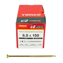 TIMCO Screws TIMCO C2 Clamp-Fix Multi-Purpose Premium Countersunk Gold Woodscrews