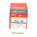 TIMCO Screws TIMCO C2 Clamp-Fix Multi-Purpose Premium Countersunk Gold Woodscrews