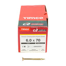 TIMCO Screws TIMCO C2 Clamp-Fix Multi-Purpose Premium Countersunk Gold Woodscrews