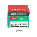 TIMCO Screws TIMCO C2 Strong-Fix Multi-Purpose Premium Countersunk Gold Woodscrews