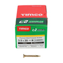 TIMCO Screws TIMCO C2 Strong-Fix Multi-Purpose Premium Countersunk Gold Woodscrews