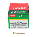 TIMCO Screws TIMCO C2 Strong-Fix Multi-Purpose Premium Countersunk Gold Woodscrews