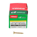 TIMCO Screws TIMCO C2 Strong-Fix Multi-Purpose Premium Countersunk Gold Woodscrews