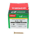 TIMCO Screws TIMCO C2 Strong-Fix Multi-Purpose Premium Countersunk Gold Woodscrews