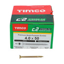 TIMCO Screws TIMCO C2 Strong-Fix Multi-Purpose Premium Countersunk Gold Woodscrews
