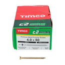 TIMCO Screws TIMCO C2 Strong-Fix Multi-Purpose Premium Countersunk Gold Woodscrews