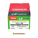 TIMCO Screws TIMCO C2 Strong-Fix Multi-Purpose Premium Countersunk Gold Woodscrews