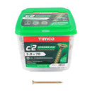 TIMCO Screws TIMCO C2 Strong-Fix Multi-Purpose Premium Countersunk Gold Woodscrews