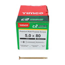 TIMCO Screws TIMCO C2 Strong-Fix Multi-Purpose Premium Countersunk Gold Woodscrews