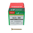 TIMCO Screws TIMCO C2 Strong-Fix Multi-Purpose Premium Countersunk Gold Woodscrews