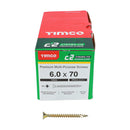 TIMCO Screws TIMCO C2 Strong-Fix Multi-Purpose Premium Countersunk Gold Woodscrews
