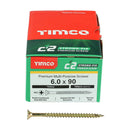 TIMCO Screws TIMCO C2 Strong-Fix Multi-Purpose Premium Countersunk Gold Woodscrews