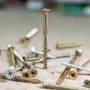 TIMCO Screws TIMCO C2 Strong-Fix Multi-Purpose Premium Countersunk Gold Woodscrews - Pack Qty - 1000 PCS
