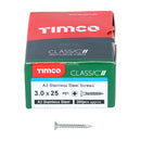 TIMCO Screws TIMCO Classic Multi-Purpose Countersunk A2 Stainless Steel Woodcrews