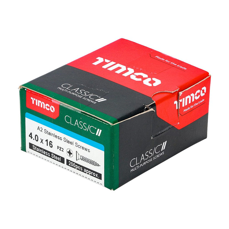 TIMCO Screws TIMCO Classic Multi-Purpose Countersunk A2 Stainless Steel Woodcrews