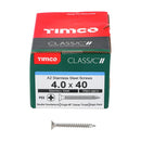 TIMCO Screws TIMCO Classic Multi-Purpose Countersunk A2 Stainless Steel Woodcrews