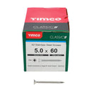TIMCO Screws TIMCO Classic Multi-Purpose Countersunk A2 Stainless Steel Woodcrews