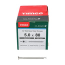 TIMCO Screws TIMCO Classic Multi-Purpose Countersunk A2 Stainless Steel Woodcrews