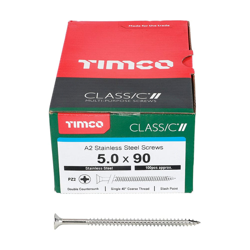 TIMCO Screws TIMCO Classic Multi-Purpose Countersunk A2 Stainless Steel Woodcrews