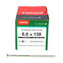 TIMCO Screws TIMCO Classic Multi-Purpose Countersunk A4 Stainless Steel Woodcrews