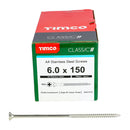 TIMCO Screws TIMCO Classic Multi-Purpose Countersunk A4 Stainless Steel Woodcrews
