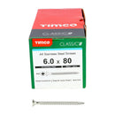 TIMCO Screws TIMCO Classic Multi-Purpose Countersunk A4 Stainless Steel Woodcrews