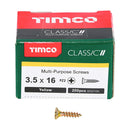 TIMCO Screws TIMCO Classic Multi-Purpose Countersunk Gold Woodscrews