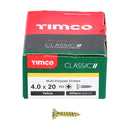 TIMCO Screws TIMCO Classic Multi-Purpose Countersunk Gold Woodscrews