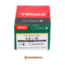 TIMCO Screws TIMCO Classic Multi-Purpose Countersunk Gold Woodscrews