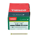 TIMCO Screws TIMCO Classic Multi-Purpose Countersunk Gold Woodscrews