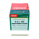 TIMCO Screws TIMCO Classic Multi-Purpose Countersunk Gold Woodscrews