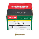TIMCO Screws TIMCO Classic Multi-Purpose Countersunk Gold Woodscrews