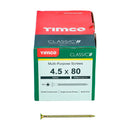 TIMCO Screws TIMCO Classic Multi-Purpose Countersunk Gold Woodscrews