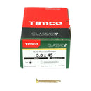 TIMCO Screws TIMCO Classic Multi-Purpose Countersunk Gold Woodscrews