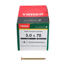 TIMCO Screws TIMCO Classic Multi-Purpose Countersunk Gold Woodscrews