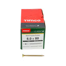 TIMCO Screws TIMCO Classic Multi-Purpose Countersunk Gold Woodscrews