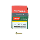 TIMCO Screws TIMCO Classic Multi-Purpose Pan Head Gold Woodscrews