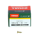 TIMCO Screws TIMCO Classic Multi-Purpose Reduced Head Countersunk Gold Piano Hinge Woodscrews