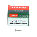TIMCO Screws TIMCO Classic Multi-Purpose Reduced Head Countersunk Nickel Piano Hinge Woodscrews